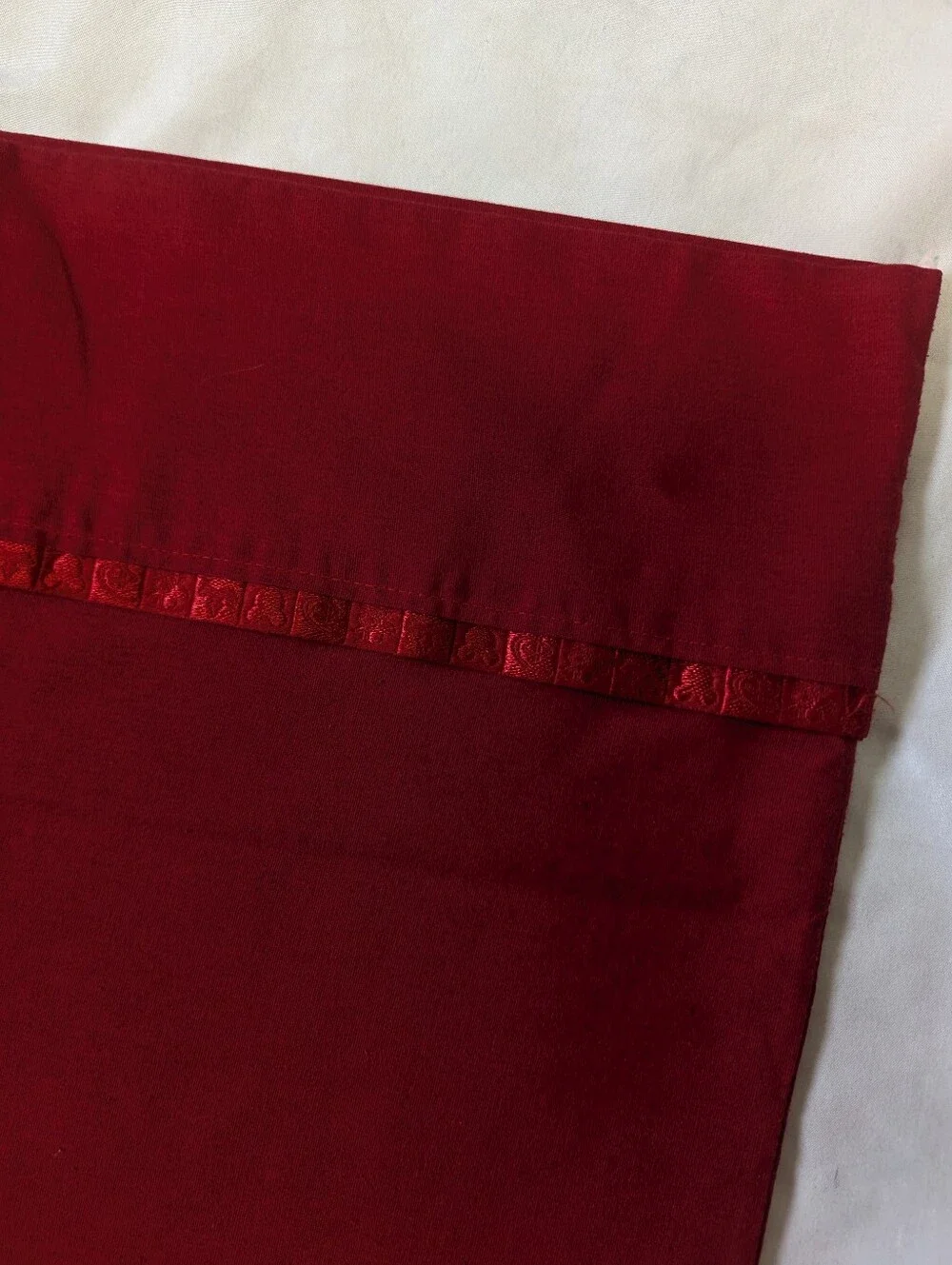 Disney Home Red Mickey Trimmed Standard Pillow Case 19